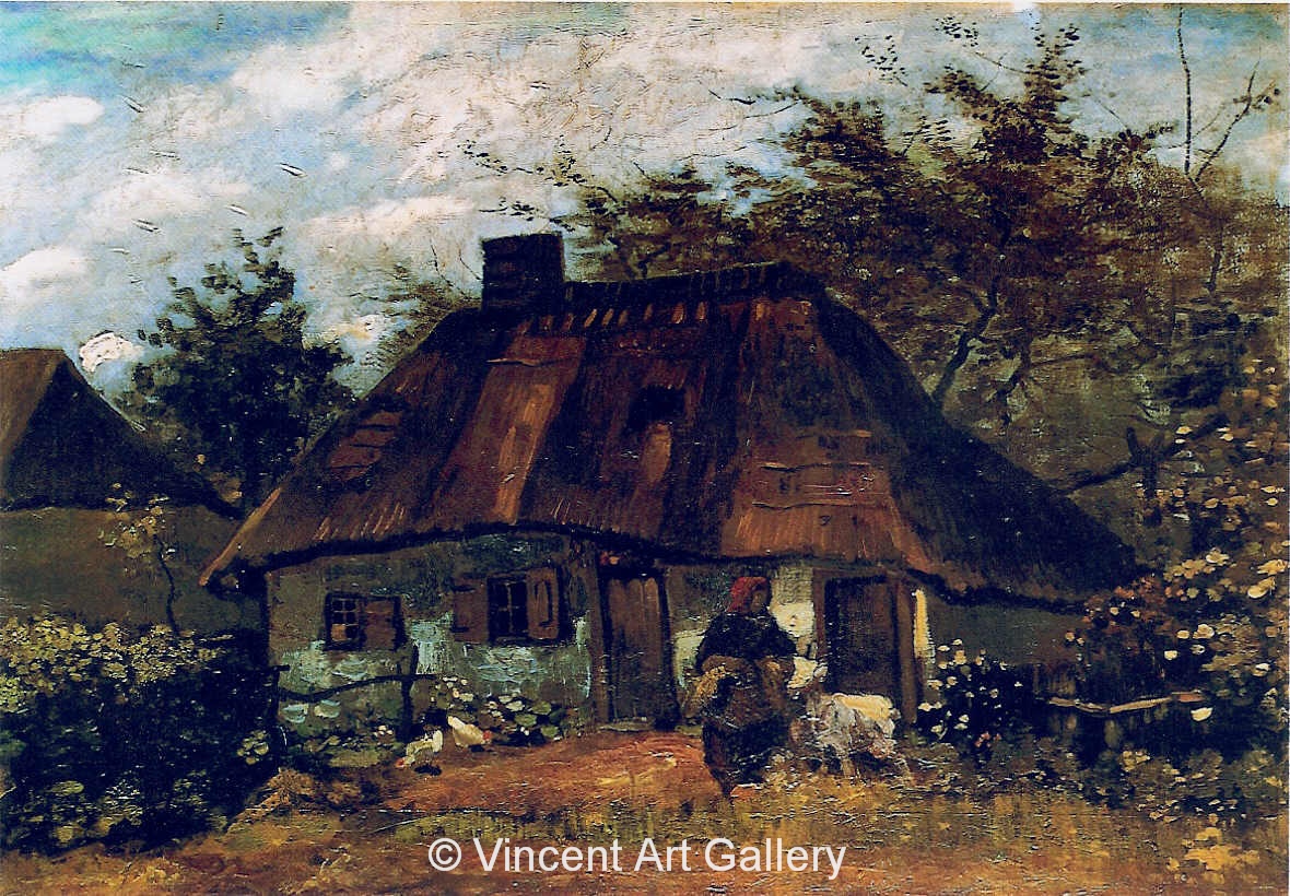 JH 823 - Cottage with Woman Digging